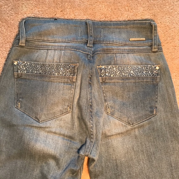 Mossimo Small Steel Blue Jeans With Gemstones - Picture 6 of 14